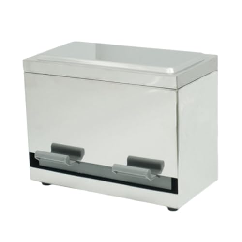 predolo Strohhalmspender Edelstahl Strohhalm Aufbewahrungsbox mit Deckel Trinkhalmbehälter Behälter für Restaurant Hotel Zuhause von predolo