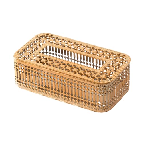 predolo Taschentuchbox Halter, Kosmetiktücherspender, Halter, Rechteckiger Servietten Organizer Aus Metall für Tisch, Schreibtisch, Kommode, Küchenarbeitsplat, Style A predolo Taschentuchbox Halter, Kosmetiktücherspender, Halter, Rechteckiger Servietten Organizer Aus Metall für Tisch, Schreibtisch, Kommode, Küchenarbeitsplat, Style A von predolo
