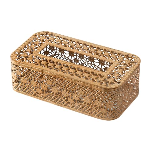 predolo Taschentuchbox Halter, Kosmetiktücherspender, Halter, Rechteckiger Servietten Organizer Aus Metall für Tisch, Schreibtisch, Kommode, Küchenarbeitsplat, Style B predolo Taschentuchbox Halter, Kosmetiktücherspender, Halter, Rechteckiger Servietten Organizer Aus Metall für Tisch, Schreibtisch, Kommode, Küchenarbeitsplat, Style B von predolo