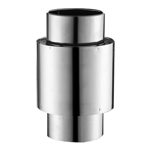 predolo Vent Connector Gas Wasser Heizungsanschluss Edelstahl Rückflussverhinderer Ventil Rohr Zubehör Auslass Anti-zug Geräuscharm für Haushalt von predolo