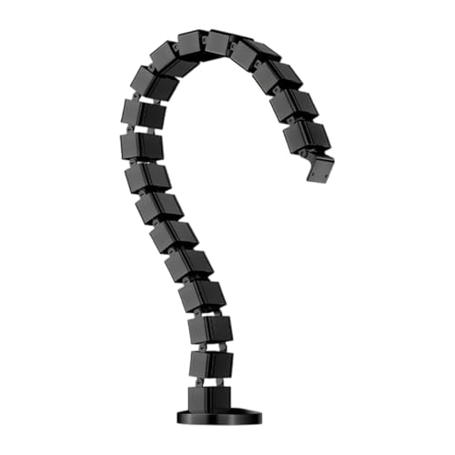 predolo Vertebrae Kabelmanagement-Set für unter dem Schreibtisch, Kabelkanal, Schreibtischkabelkanal für Zuhause, Schwarz von predolo