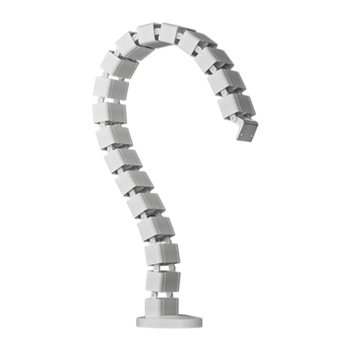 predolo Vertebrae Kabelmanagement-Set für unter dem Schreibtisch, Kabelkanal, Schreibtischkabelkanal für Zuhause, Weiß von predolo