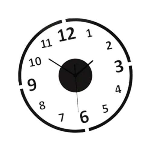 predolo Wanduhr aus Acryl, rund, 30 x 30 cm, für Wohnräume, geräuschlos predolo Wanduhr aus Acryl, rund, 30 x 30 cm, für Wohnräume, geräuschlos von predolo