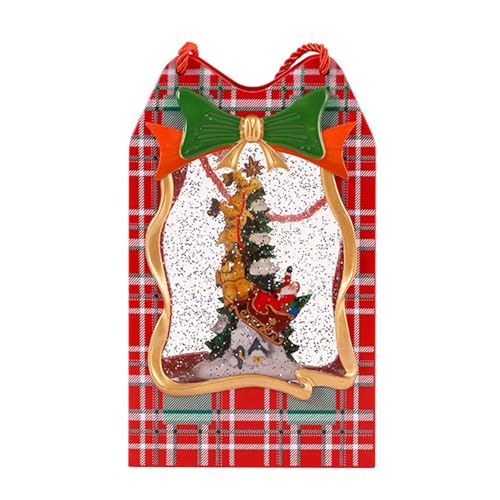 predolo Weihnachts Schneekugel mit Musik, Form Einer Geschenktüte, Tragbare, Glitzernde Tischdekoration für Bücherregal Im Innenbereich, Weihnachtsmannschlit predolo Weihnachts Schneekugel mit Musik, Form Einer Geschenktüte, Tragbare, Glitzernde Tischdekoration für Bücherregal Im Innenbereich, Weihnachtsmannschlit von predolo