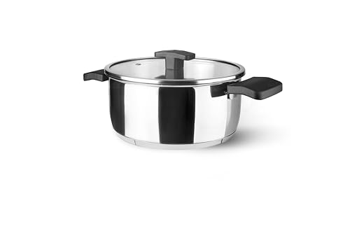 Kochtopf 28 cm mit Antihaftbeschichtung, backofenfest, Aluminiummaterial, Maße 28 x 28 x 12 cm. Entwickelt für: Kochen aller Arten von Lebensmitteln von prendeluz