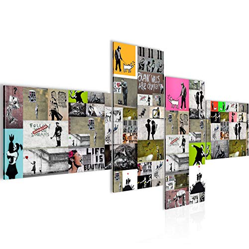 Runa Art Bild XXL 4 Teilig Collage Banksy 200 x 100 cm Kunstdruck auf Vlies Leinwand Wanddeko Loft Wohnzimmer 302741a Runa Art Bild XXL 4 Teilig Collage Banksy 200 x 100 cm Kunstdruck auf Vlies Leinwand Wanddeko Loft Wohnzimmer 302741a von Runa Art