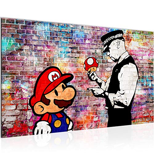 Runa Art Bild Mario and Cop Modern Wandbilder Jugendzimmer Wohnzimmer 1 Teilig - Made in Germany - Street Art Bunt Flur 303014c Runa Art Bild Mario and Cop Modern Wandbilder Jugendzimmer Wohnzimmer 1 Teilig - Made in Germany - Street Art Bunt Flur 303014c von Runa Art