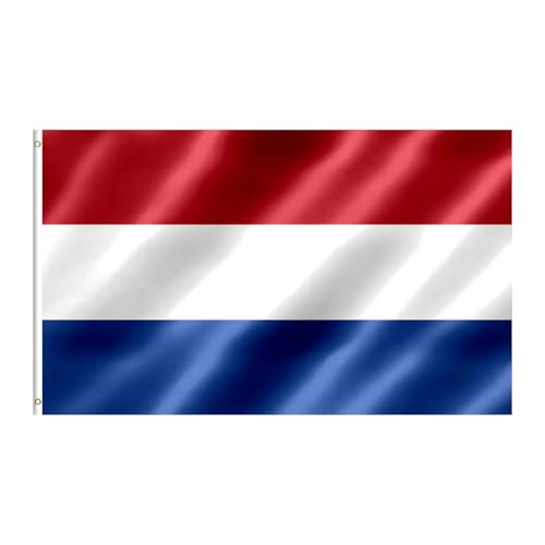 Niederlande Flagge 90x150 cm Niederländisch Fahne mit Messing-Ösen für Sportveranstaltungen, Partys, Paraden Draußen Deko von pretty_jessie