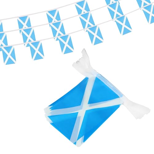 Schottland Flaggen-Wimpelkette, Schottisch Flagge, Banner für Unabhängigkeitstag, Sport, Bars, Party-Dekorationen, Wimpelkette, 10 m, 30 Flaggen Schottland Flaggen-Wimpelkette, Schottisch Flagge, Banner für Unabhängigkeitstag, Sport, Bars, Party-Dekorationen, Wimpelkette, 10 m, 30 Flaggen von pretty_jessie