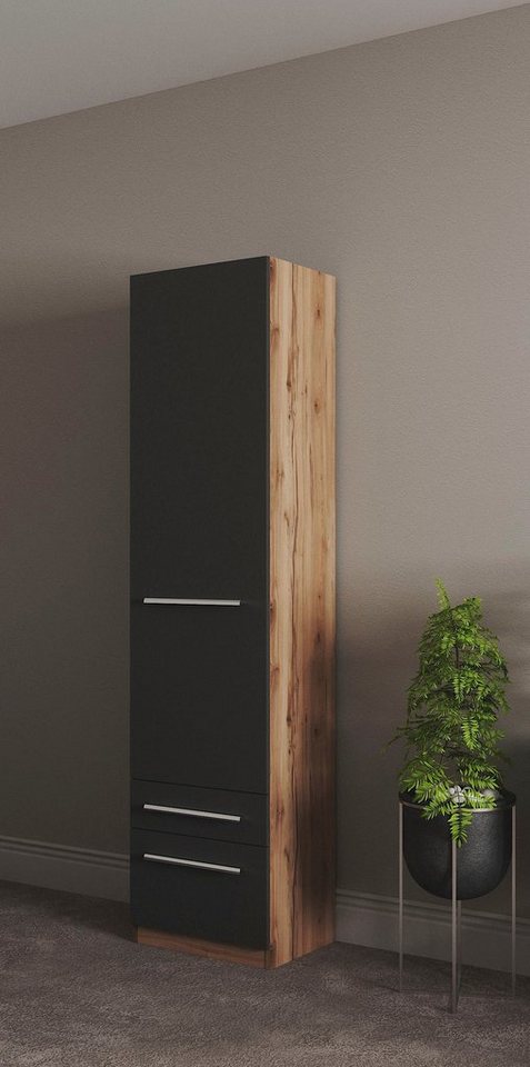 priess Kleiderschrank Schrank Garderobe Wäscheschrank Barcelona in 5 Breiten viel Stauraum, geräumige Schubkästen, mit Spiegel, MADE IN GERMANY von priess
