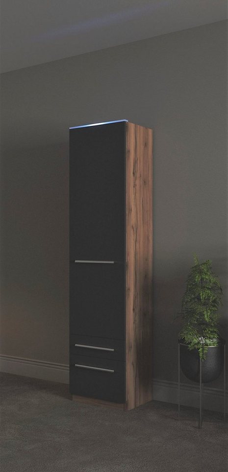 priess Kleiderschrank Schrank Garderobe Wäscheschrank Barcelona in 5 Breiten viel Stauraum, geräumige Schubkästen, mit Spiegel, MADE IN GERMANY von priess