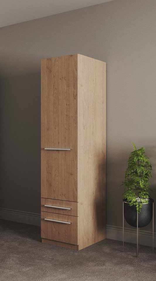 priess Kleiderschrank Schrank Garderobe Wäscheschrank Barcelona in 5 Breiten viel Stauraum, geräumige Schubkästen, mit Spiegel, MADE IN GERMANY von priess