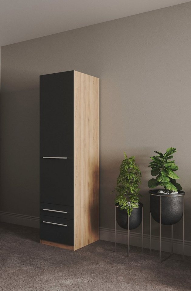 priess Kleiderschrank Schrank Garderobe Wäscheschrank Barcelona in 5 Breiten viel Stauraum, geräumige Schubkästen, mit Spiegel, MADE IN GERMANY von priess