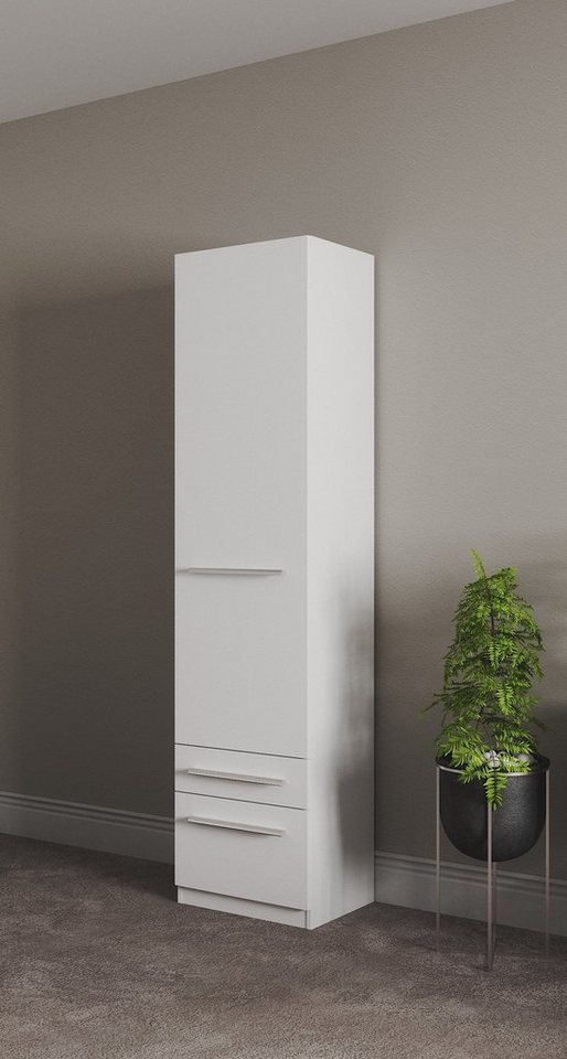priess Kleiderschrank Schrank Garderobe Wäscheschrank Barcelona in 5 Breiten viel Stauraum, geräumige Schubkästen, mit Spiegel, MADE IN GERMANY von priess
