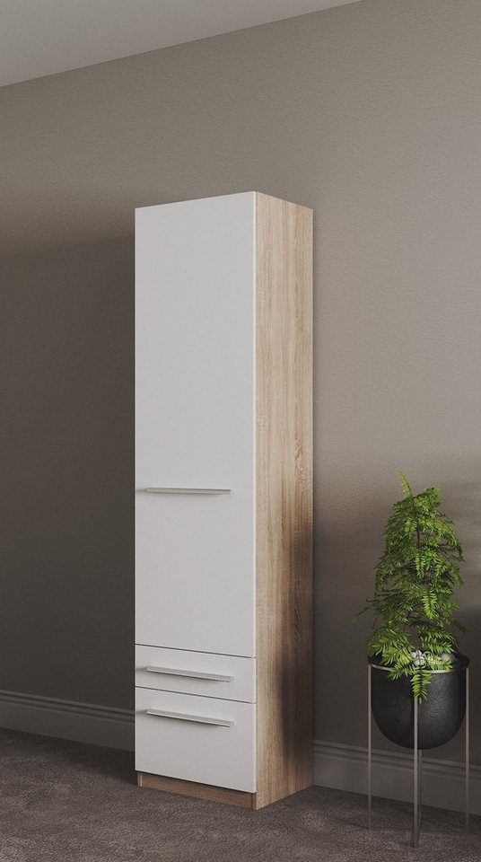priess Kleiderschrank Schrank Garderobe Wäscheschrank Barcelona in 5 Breiten viel Stauraum, geräumige Schubkästen, mit Spiegel, MADE IN GERMANY von priess