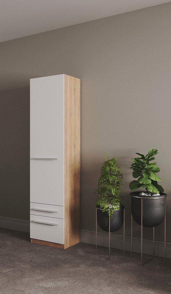 priess Kleiderschrank Schrank Garderobe Wäscheschrank Barcelona in 5 Breiten viel Stauraum, geräumige Schubkästen, mit Spiegel, MADE IN GERMANY von priess