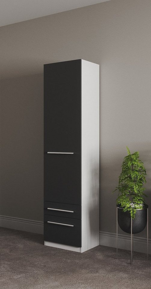 priess Kleiderschrank Schrank Garderobe Wäscheschrank Barcelona in 5 Breiten viel Stauraum, geräumige Schubkästen, mit Spiegel, MADE IN GERMANY von priess