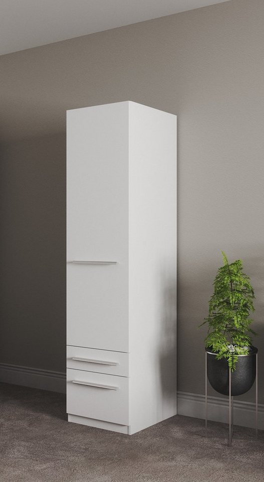 priess Kleiderschrank Schrank Garderobe Wäscheschrank Barcelona in 5 Breiten viel Stauraum, geräumige Schubkästen, mit Spiegel, MADE IN GERMANY von priess