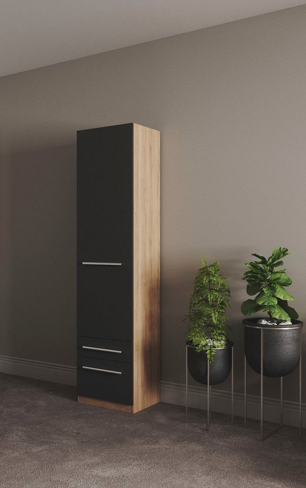 priess Kleiderschrank Schrank Garderobe Wäscheschrank Barcelona in 5 Breiten viel Stauraum, geräumige Schubkästen, mit Spiegel, MADE IN GERMANY von priess