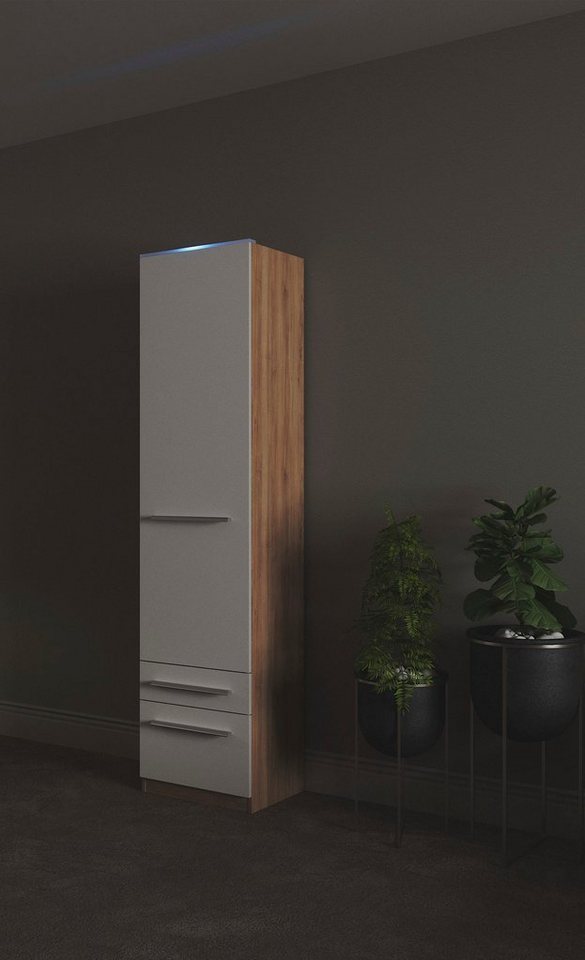 priess Kleiderschrank Schrank Garderobe Wäscheschrank Barcelona in 5 Breiten viel Stauraum, geräumige Schubkästen, mit Spiegel, MADE IN GERMANY von priess