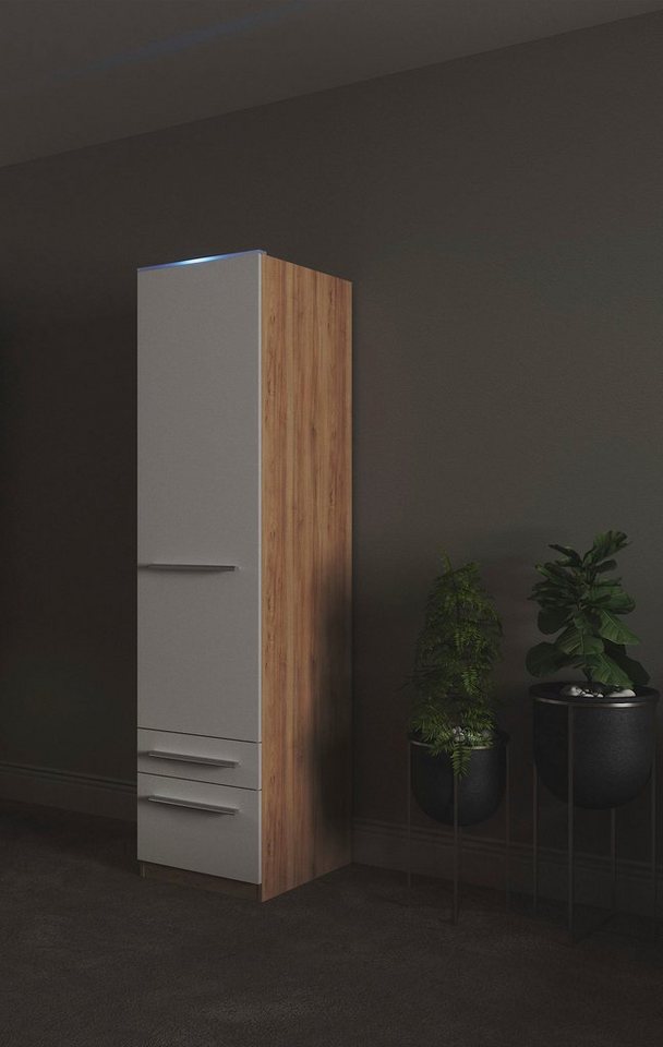 priess Kleiderschrank Schrank Garderobe Wäscheschrank Barcelona in 5 Breiten viel Stauraum, geräumige Schubkästen, mit Spiegel, MADE IN GERMANY von priess