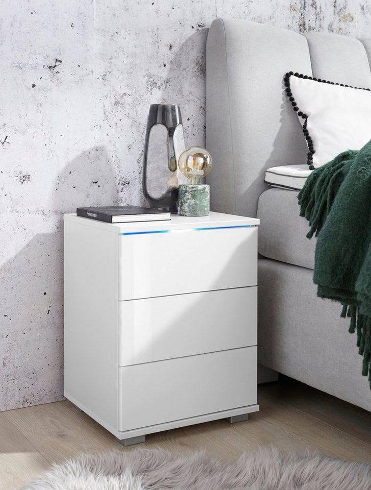 priess Nachtkommode, mit LED-Beleuchtung und Push-to-open priess Nachtkommode, mit LED-Beleuchtung und Push-to-open von priess