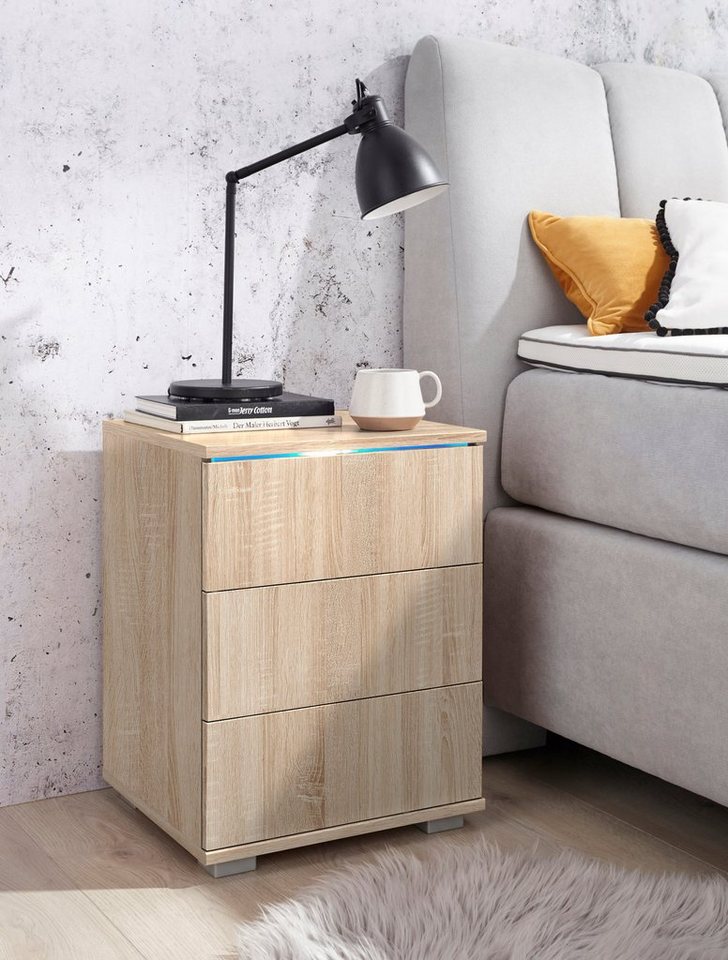 priess Nachtkommode, mit LED-Beleuchtung und Push-to-open priess Nachtkommode, mit LED-Beleuchtung und Push-to-open von priess