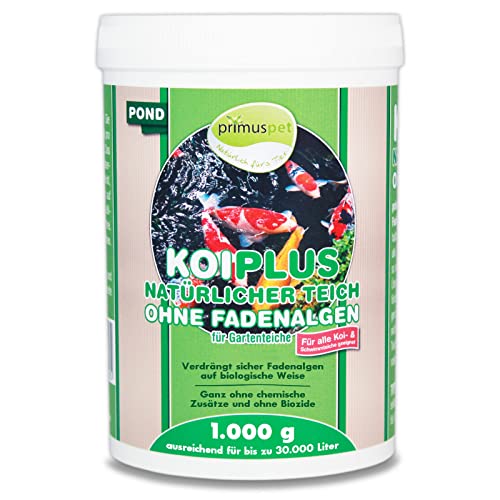 primuspet NEUHEIT KOIPLUS Natürlicher Teich ohne Fadenalgen (Verdrängt Fadenalgen ohne chemische Zusätze im Gartenteich), Inhalt:1 kg von primuspet