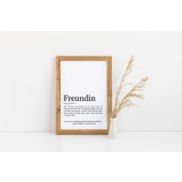 Freundin Definition, Personalisierbare Poster, Geschenk Für Freundin, Geschenk, Geburtstagsgeschenk Freundin Definition, Personalisierbare Poster, Geschenk Für Freundin, Geschenk, Geburtstagsgeschenk von prinstaShop