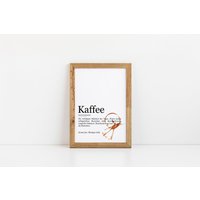 Kaffee Definition Mit Kaffeefleck, Poster, Geschenk Für Kaffeeliebhaber, Küchen Küchenbild Kaffee Definition Mit Kaffeefleck, Poster, Geschenk Für Kaffeeliebhaber, Küchen Küchenbild von prinstaShop
