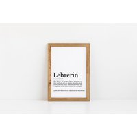 Lehrerin Definition, Personalisierbare Poster, Geschenk, Geburtstagsgeschenk Lehrerin, Lehrertag Lehrerin Definition, Personalisierbare Poster, Geschenk, Geburtstagsgeschenk Lehrerin, Lehrertag von prinstaShop