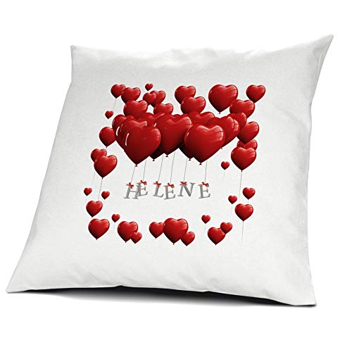 printplanet Kopfkissen Helene, Kissen mit Füllung, Motiv Herzballons, 40 cm, 100% Baumwolle, Kuschelkissen, Liebeskissen, Namenskissen, Geschenkidee printplanet Kopfkissen Helene, Kissen mit Füllung, Motiv Herzballons, 40 cm, 100% Baumwolle, Kuschelkissen, Liebeskissen, Namenskissen, Geschenkidee von printplanet