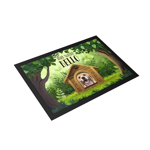 printplanet® - Fußmatte selbst gestalten - individuell Bedruckt - Layout: Hundehütte - Größe 60 cm x 40 cm von printplanet