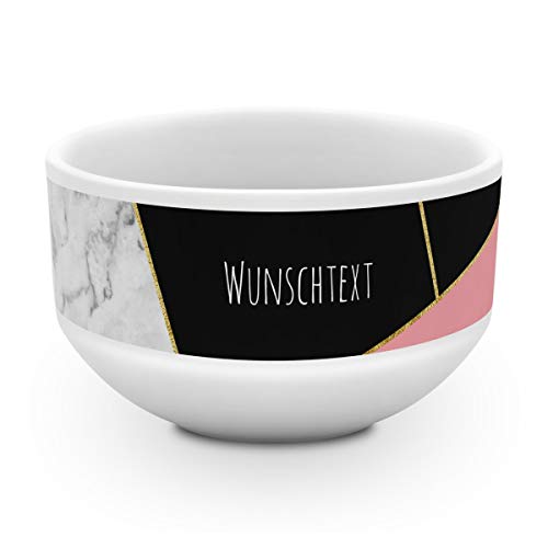 printplanet® - Müslischale mit Name oder Text Bedruckt - Müslischale Salatschale Obstschale Suppenschüssel selbst gestalten - Motiv: Mamor von printplanet