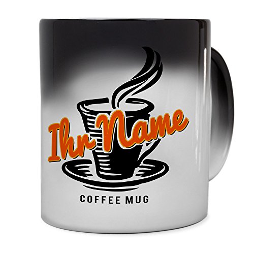 printplanet® Zaubertasse mit Namen personalisiert - Magic Mug - Motiv Coffee-Mug individuell gestalten - Zauberbecher, magische Kaffeetasse von printplanet