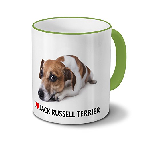 printplanet Hundetasse Jack Russell Terrier - Tasse mit Hundebild Jack Russell Terrier - Becher Grün printplanet Hundetasse Jack Russell Terrier - Tasse mit Hundebild Jack Russell Terrier - Becher Grün von printplanet
