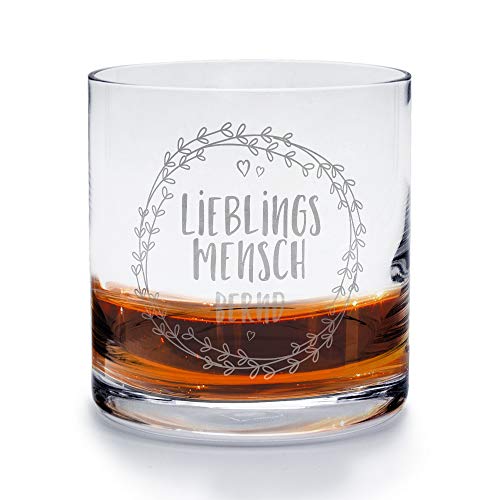 printplanet - Whiskyglas mit Namen Bernd graviert. - Leonardo® Whiskeyglas mit Gravur - Design Lieblingsmensch von printplanet