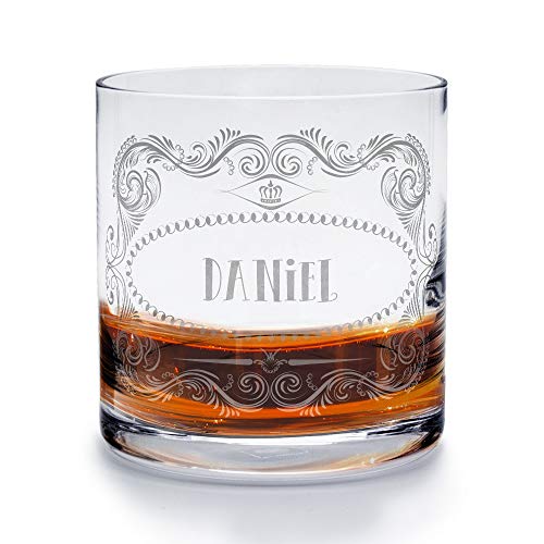 printplanet - Whiskyglas mit Namen Daniel graviert. - Leonardo® Whiskeyglas mit Gravur - Design Ornamente 1 von printplanet