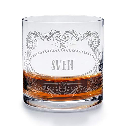 printplanet - Whiskyglas mit Namen Sven graviert. - Leonardo® Whiskeyglas mit Gravur - Design Ornamente 1 von printplanet