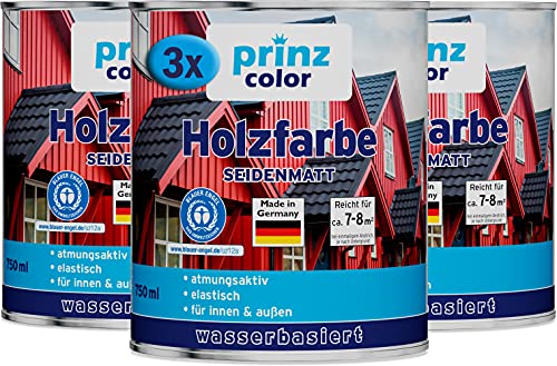 PLID® Holzfarbe Holzlack Anthrazitgrau Innen & Außen - Wetterschutzfarbe Anthrazitgrau Holzfarbe Außen - Dauerhafte Holzschutzfarbe - Farbe für Holz - Lackfarbe Wetterfest - Made in Germany 2,25l von plid