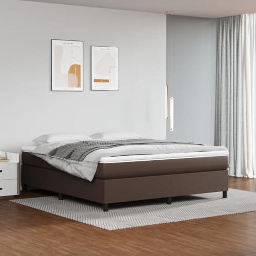 prissent Boxspringbett Samt 160x200 cm Boxspringbett Ohne Matratze Mit Lattenrost Bettgestell Bed Frames Betten Boxspring Hohes Bett GäStebett Bett Mit Bettkasten Braun von prissent