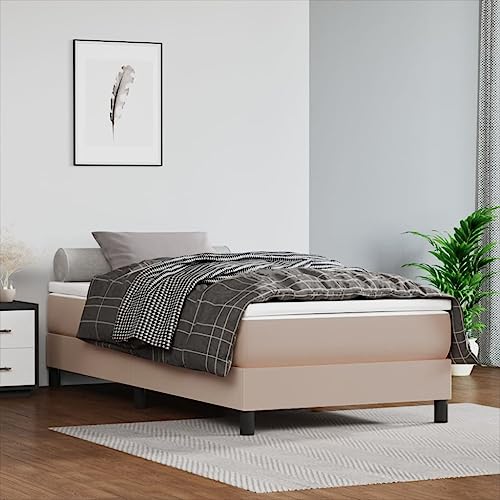 prissent Boxspringbett Samt 80x200 cm Bettrahmen Boxspringbetten Mit Lattenrost Betten Bettgestell Bed Frames Betten Boxspring Hohes Bett GäStebett Bett Mit Bettkasten Doppelbett Cappuccino-Braun von prissent