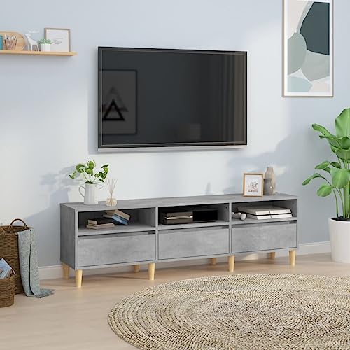 prissent Fernsehschrank Lagerschrank Multifunktionale Möbel für Wohnzimmer Schlafzimmer oder Büro Stilvollen Design Betongrau 150x30x44,5 cm prissent Fernsehschrank Lagerschrank Multifunktionale Möbel für Wohnzimmer Schlafzimmer oder Büro Stilvollen Design Betongrau 150x30x44,5 cm von prissent