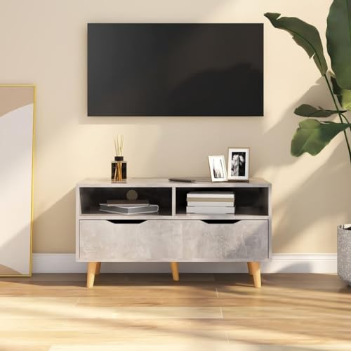 prissent Fernsehschrank Lagerschrank Multifunktionale Möbel für Wohnzimmer Schlafzimmer oder Büro Stilvollen Design Betongrau 90x40x48,5 cm prissent Fernsehschrank Lagerschrank Multifunktionale Möbel für Wohnzimmer Schlafzimmer oder Büro Stilvollen Design Betongrau 90x40x48,5 cm von prissent