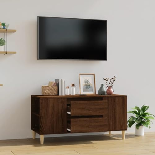 prissent Fernsehschrank Lagerschrank Multifunktionale Möbel für Wohnzimmer Schlafzimmer oder Büro Stilvollen Design Braun Eichen-Optik 102x44,5x50 cm prissent Fernsehschrank Lagerschrank Multifunktionale Möbel für Wohnzimmer Schlafzimmer oder Büro Stilvollen Design Braun Eichen-Optik 102x44,5x50 cm von prissent