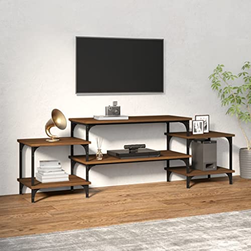 prissent Fernsehschrank Lagerschrank Multifunktionale Möbel für Wohnzimmer Schlafzimmer oder Büro Stilvollen Design Braun Eichen-Optik 157x35x52 cm prissent Fernsehschrank Lagerschrank Multifunktionale Möbel für Wohnzimmer Schlafzimmer oder Büro Stilvollen Design Braun Eichen-Optik 157x35x52 cm von prissent