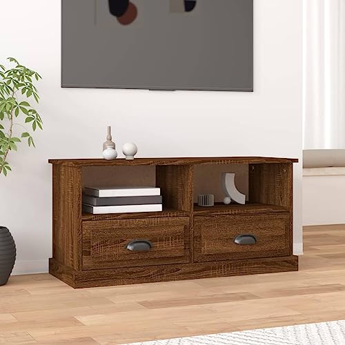 prissent Fernsehschrank Lagerschrank Multifunktionale Möbel für Wohnzimmer Schlafzimmer oder Büro Stilvollen Design Braun Eichen-Optik 93x35,5x45 cm prissent Fernsehschrank Lagerschrank Multifunktionale Möbel für Wohnzimmer Schlafzimmer oder Büro Stilvollen Design Braun Eichen-Optik 93x35,5x45 cm von prissent