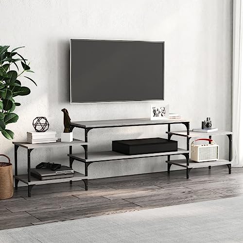 prissent Fernsehschrank Lagerschrank Multifunktionale Möbel für Wohnzimmer Schlafzimmer oder Büro Stilvollen Design Grau Sonoma 197x35x52 cm prissent Fernsehschrank Lagerschrank Multifunktionale Möbel für Wohnzimmer Schlafzimmer oder Büro Stilvollen Design Grau Sonoma 197x35x52 cm von prissent