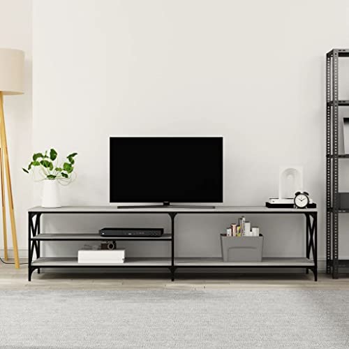 prissent Fernsehschrank Lagerschrank Multifunktionale Möbel für Wohnzimmer Schlafzimmer oder Büro Stilvollen Design Grau Sonoma 200x40x50 cm prissent Fernsehschrank Lagerschrank Multifunktionale Möbel für Wohnzimmer Schlafzimmer oder Büro Stilvollen Design Grau Sonoma 200x40x50 cm von prissent