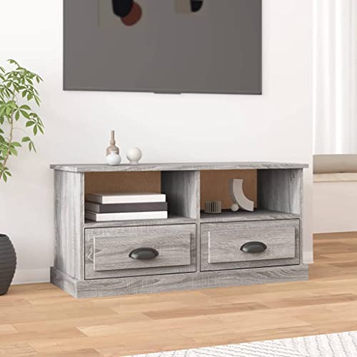 prissent Fernsehschrank Lagerschrank Multifunktionale Möbel für Wohnzimmer Schlafzimmer oder Büro Stilvollen Design Grau Sonoma 93x35,5x45 cm prissent Fernsehschrank Lagerschrank Multifunktionale Möbel für Wohnzimmer Schlafzimmer oder Büro Stilvollen Design Grau Sonoma 93x35,5x45 cm von prissent